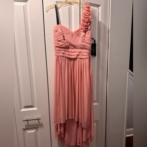 Elegant Pink Strapless Dress